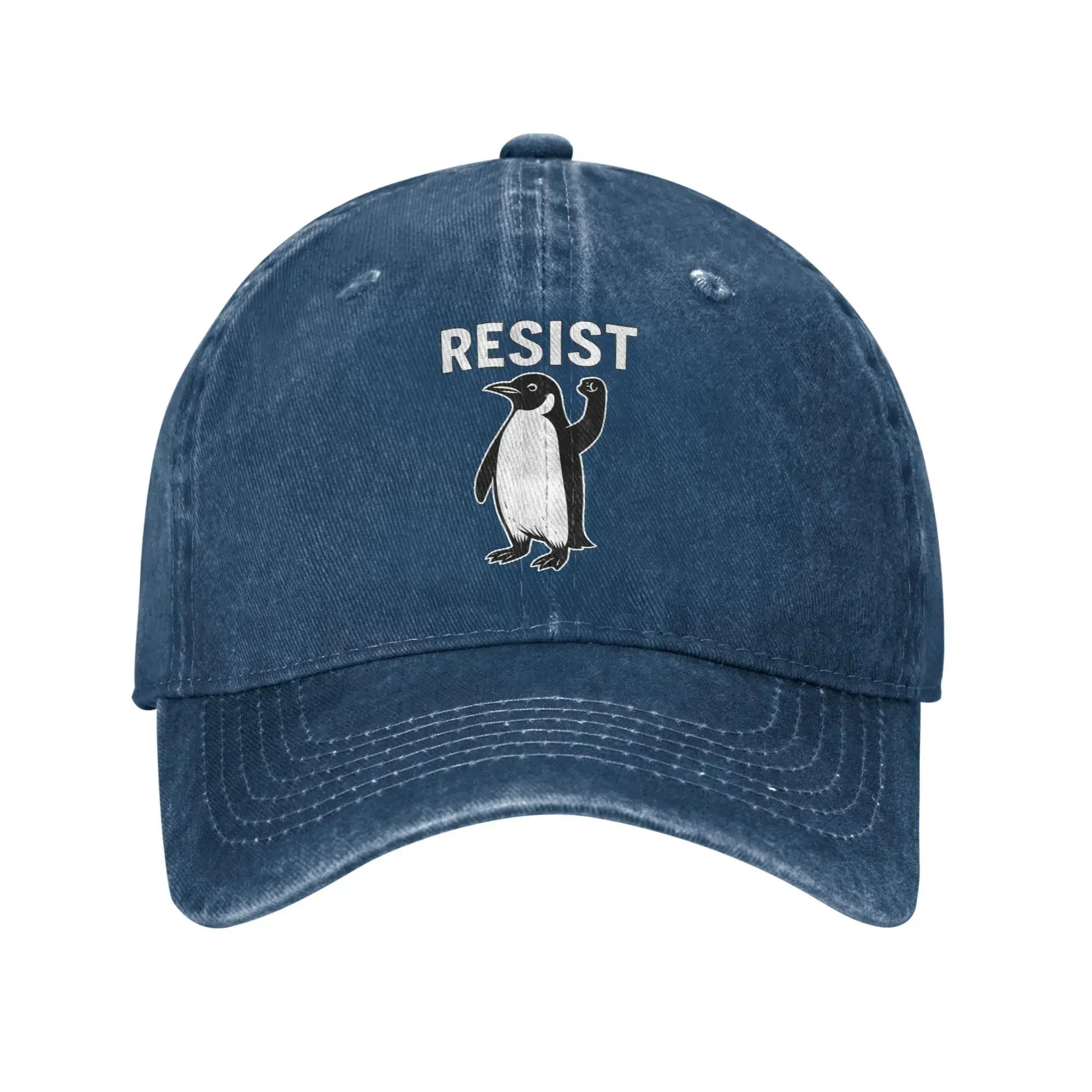 

Resist Penguin Activism Penguins Resist Casual Baseball Cap Sun Hats Summer Dropshipping Unisex Adult y2k Cute Baseball Caps One Size