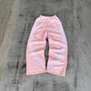 Pantaloni a gamba larga a righe ZYLLO Y2K Uomo Donna Casual Streetwear Quotidiano Pantaloni Sportivi Gotico Punk Hip Hop Street Larghi Elastico in Vita Pantaloni