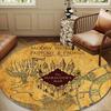 Magic School Adventure Round Rug for Livingroom,Bedroom, Palyroom, Chair Rug, Area rug, Circle Carpet, Large Size Fan Christmas gift