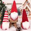 3Pcs Knitted Christmas Doll Pendant Gnome Elf Doll Christmas Tree Decor Cute Santa Plush Doll