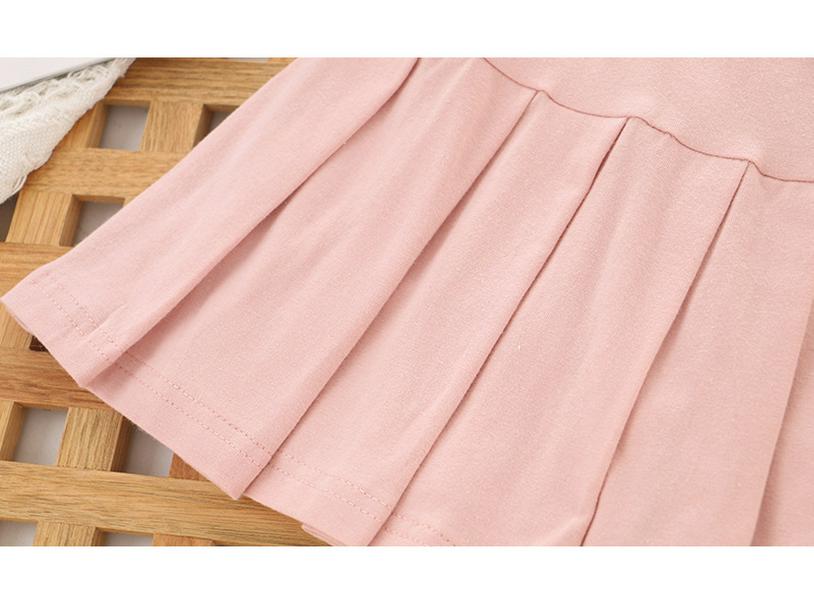 2025 Girls' Summer Pleated Half-Skirt with Built-in Shorts