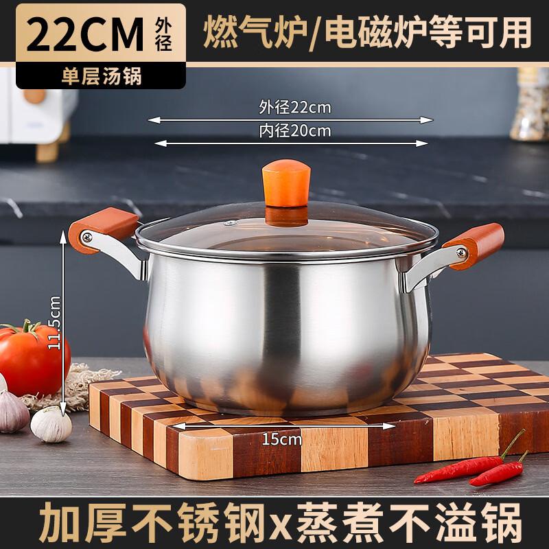 Yicang Stainless Steel Beechwood Handle Milk & Soup Pot Set