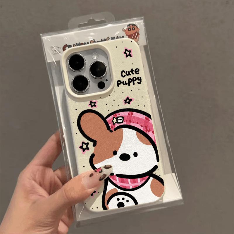 Cartoon Puppy for Apple 16PROMAX Phone Case for IPhone14 Cartoon 13 Skin Texture 12 Soft Case 11/15