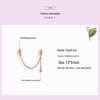 S925 Silver Ziyun Beaded Bracelet with Silicone Accessories and Tire Safety Chain