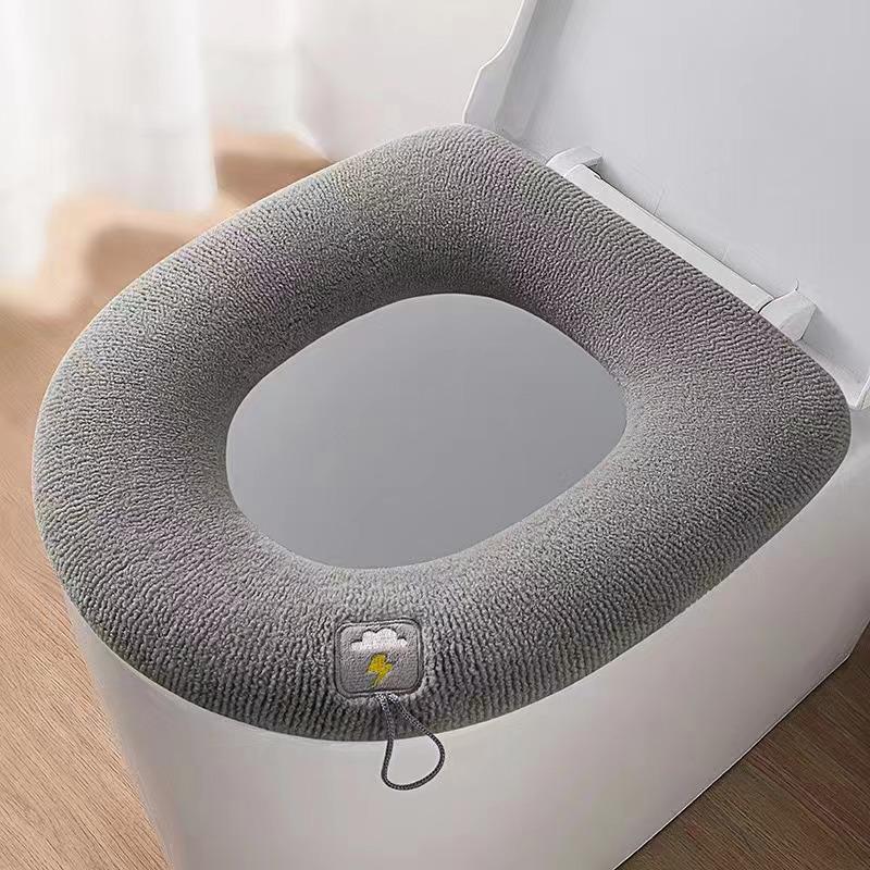 Plüsch Universal-WC-Sitzkissen: Dicke, Warme, Waschbare Winterabdeckung