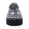 2025 Autumn and Winter New Geometric Rhombus Jacquard Wool Knitted Hat Fleece Thickened Thermal Hat Winter Hat Men and Women