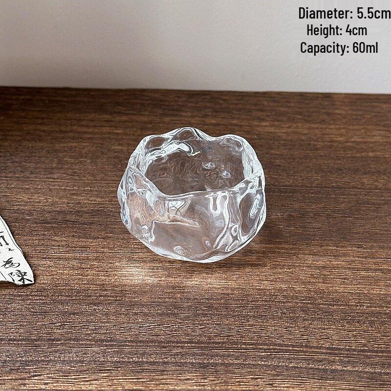 Japanese Style Glass Tasting Cup with Lid