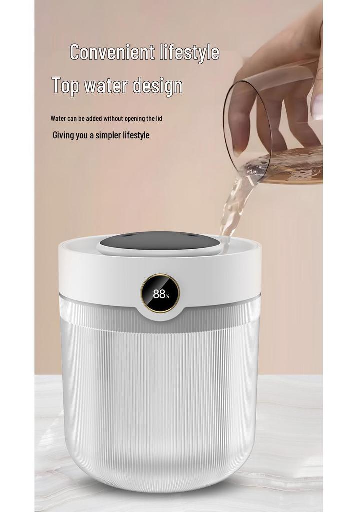 2L Dual Mist Humidifier with Night Light & Digital Display for Home, Bedroom, Office, and Student Use