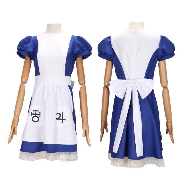 

Алиса: Madness Returns - Костюм горничной цвета глубокий синий для косплея на Хэллоуин Extra Extra Large