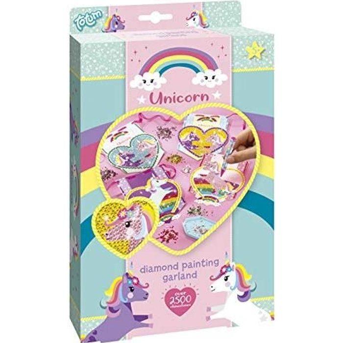 Kit Créatif - Licorne - Unicorn - Diamond Painting Garland - Crée Ta Guirlande Avec Des Strass -