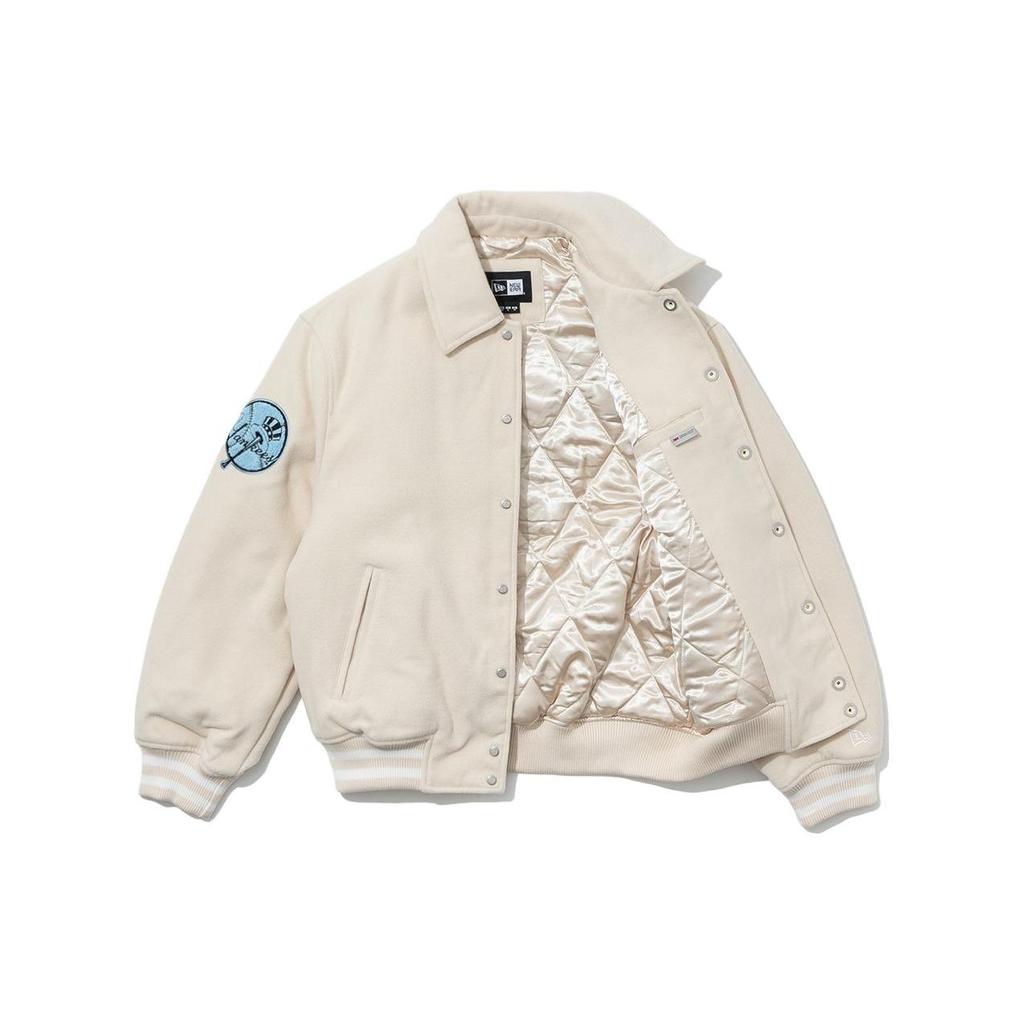 New Era SS23 MLB New York Yankees Cartoon Animal Pattern Loose Fit Polo Jacket Unisex jackets Off-White 13944732