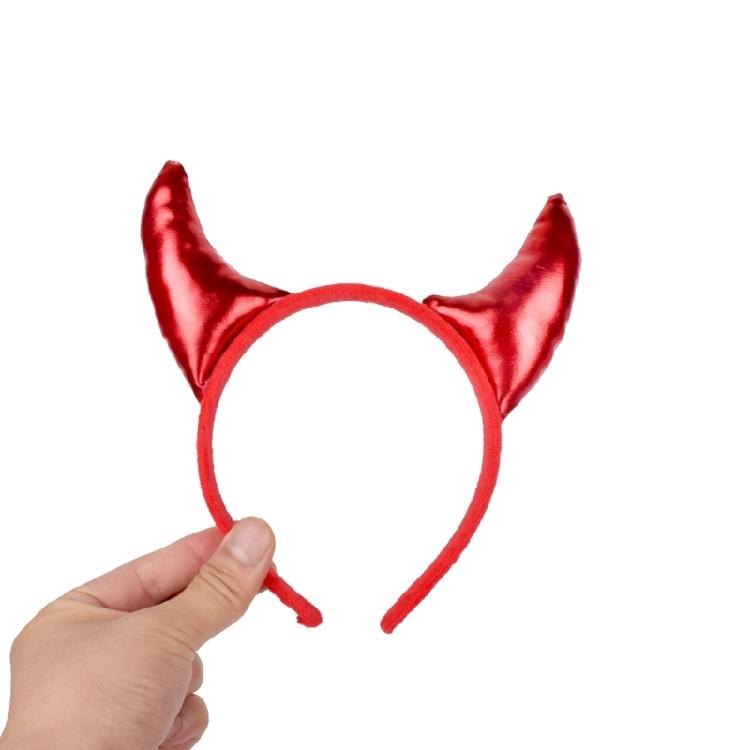 Devil Costume Decorations Set Halloween Party Props Devil Horn Ears Headband Set