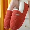 Autumn and Winter Corduroy Cotton Slippers Home Couple Anti-moisture Slippery Thick Bottom Cotton Shoes