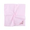 3 Stück 35x35cm 100% Baumwolle Blumenstickerei Quadratisches Bandana Damen Taschentuch Hochzeitsfeier Geschenk