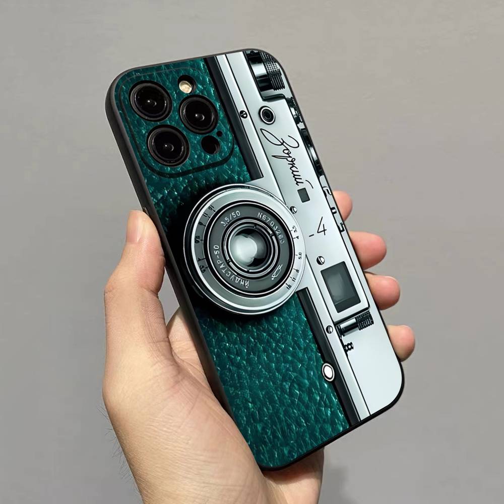 Retro Vintage Camera Phone Case For IPhone 17 16 Pro Max 15 14 13 12 11 Mini PLUS Cover