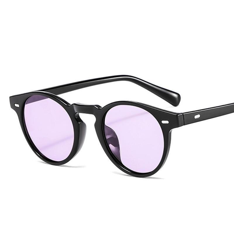 

Luxury Brand Designer Sunglasses Men 2024 Vintage Red Blue Round Sun Glasses Women Driving Retro Sunglass Mens UV400 with bag and cloth