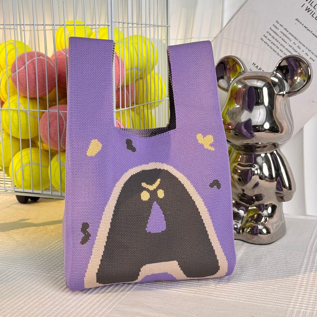 Geantă Tricotată cu Tematică Festivalul Bărcii Dragonului Geantă Cadou pentru Întâlnirea Companiei Geantă de Mână Cadou de Nuntă Geantă Zongzi Geantă Fericită pentru Bomboane