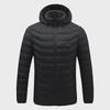 USB-Powered Heated Winter Jacket with Detachable Hood - Smart Temperature Control