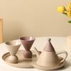 Porcelain Afternoon Tea Set for Home Cafe Style Includes Teapot Cups Tray Nordic Ceramic Coffeeware Gift