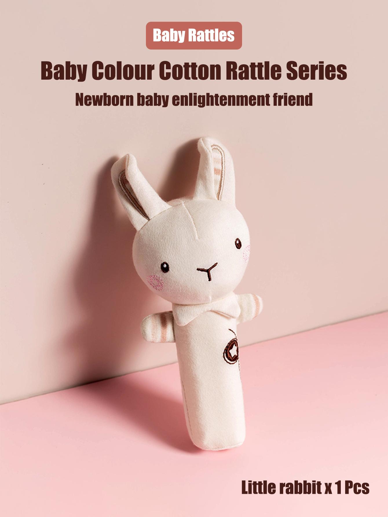 1 шт. Детский погремушка-погремушка 0-6 месяцев Новорожденный Игрушка для комфорта Мягкая погремушка Палочка Круглая Безопасная 0-1 год