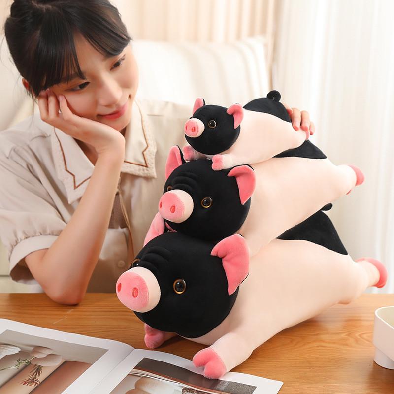 Adorable Cute Miniature Pig Plush Doll Cozy Soft Stuffed Animal For Girls Dorm Room