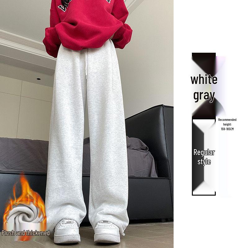 

Жіночі спортивні штани Mamba з бавовняного флісу на підкладці - Колекція Осінь/Зима 2024: Вільний крій, прямі штанини, широкі штанини, повсякденні джогери. XL