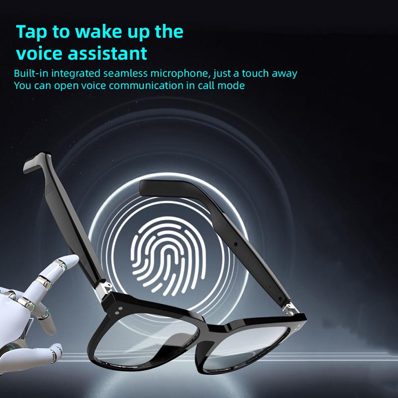 Smarte Audio-Brille Kabellose Bluetooth 5.4 Kopfhörer 3 in 1 Magnetische Clip-On-Brille Anti-Blaulicht Smart Sonnenbrille Wasserdicht Schweißfest Headsets