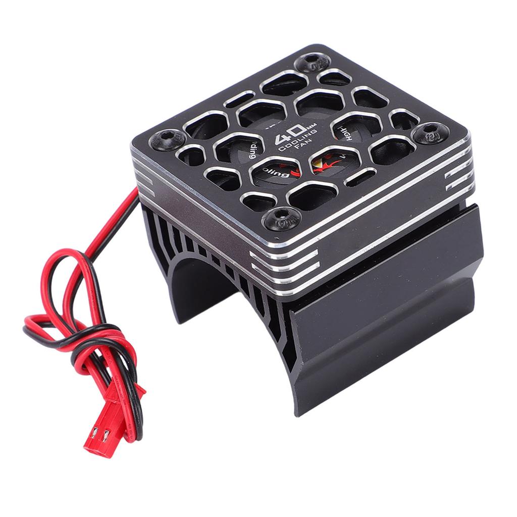 RC Cooling Fan Aluminum Alloy 40mm Motor Fan with Heatsink Metal Cover for 1 8 1 10 RC Car 540 550 F540 3650 3660 Motor