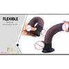 Silicone Realistic Dildo 24.5Cm Thick Butt Plug Anal Brown Realistic Dildos