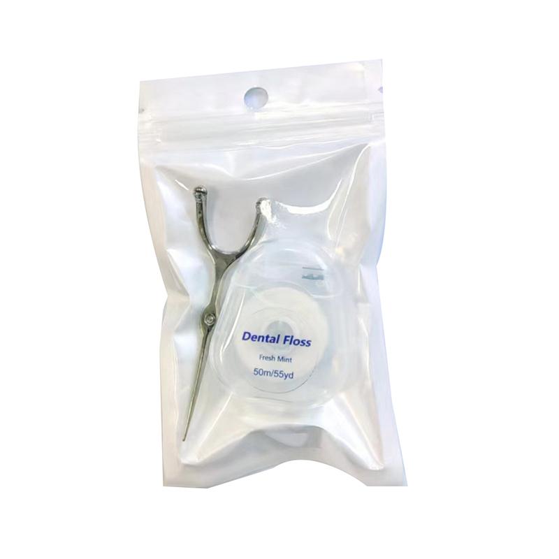 Edelstahl Zahnstocher Zahnseide Wiederverwendbar Für Y-förmigen Flossing-Halter Set Tragbar Umweltfreundliche Zahnreinigungswerkzeuge