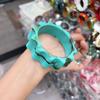 Acrylic Gradient Wave Wide Bracelet - Luxurious, High-End, Fashionable & Versatile Bracelet.