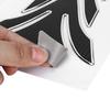3D Motorcycle Gas Oil Fuel Tank Sticker Pad Protector Decoration Fit for Yamaha(BlackSilver )