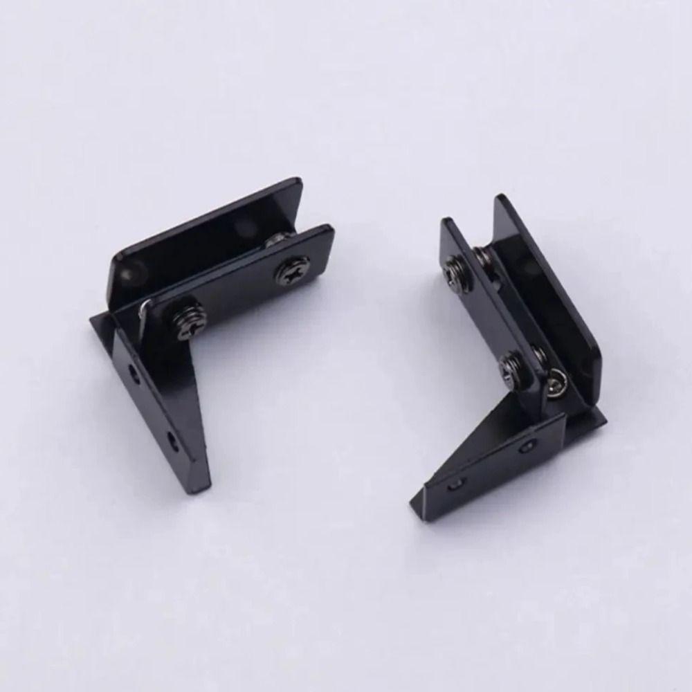 Non-perforated Glass Door Hinge Side Mounted Cabinet Glass Hinge  Kitchen Shelves