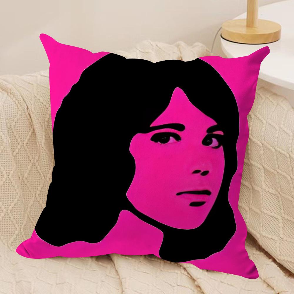 T-Tv G-Girl Cushion Cover Soft Plush Fabric Double-Sided Printed Sofa Cushion Cover For All Seasons Home Decor Gift