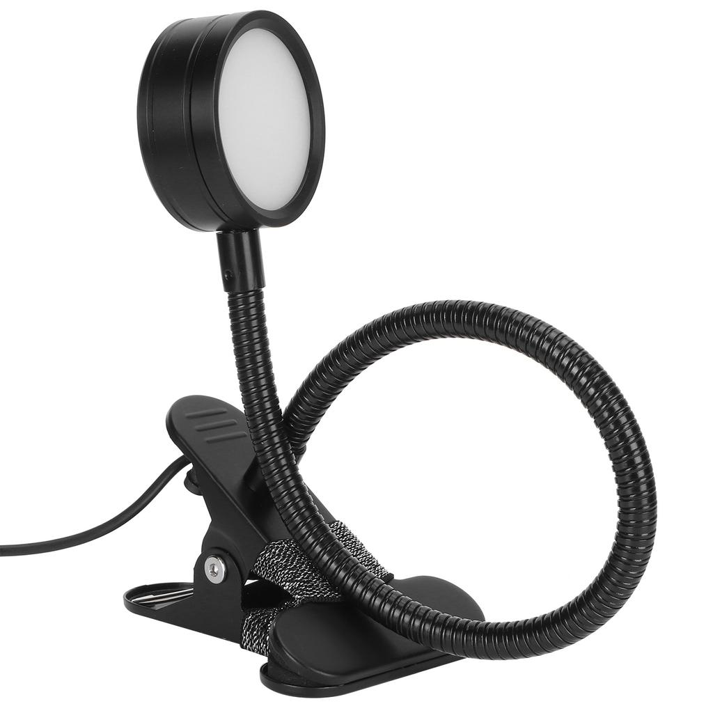 USB Desk Lamp 360 Degrees  Angle Adjustable Clip On Gooseneck Reading Light for Office Bedroom