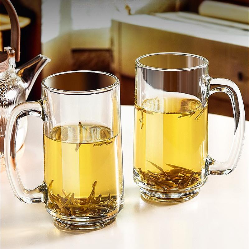 Luxury Wine Glasses Beer Glass with Handle Transparent Beverage Cup Wheat Beer Glass Exquisite Drinking Glasses Party Drinkware