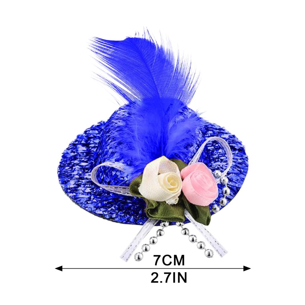 Chicken Hats For Hen Small Funny Chicken Accessories Feather Top Hat