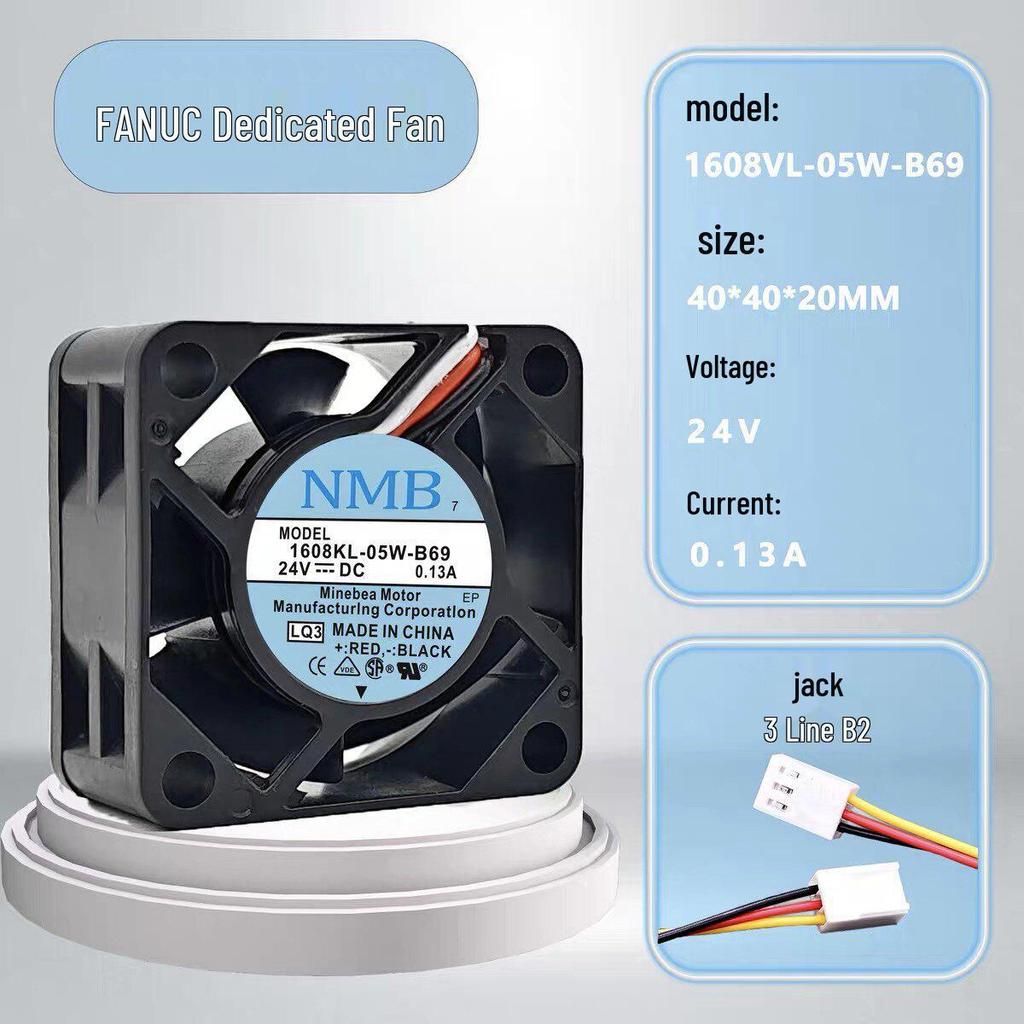 NMB 1608KL-05W-B Series 24V Fan for FANUC