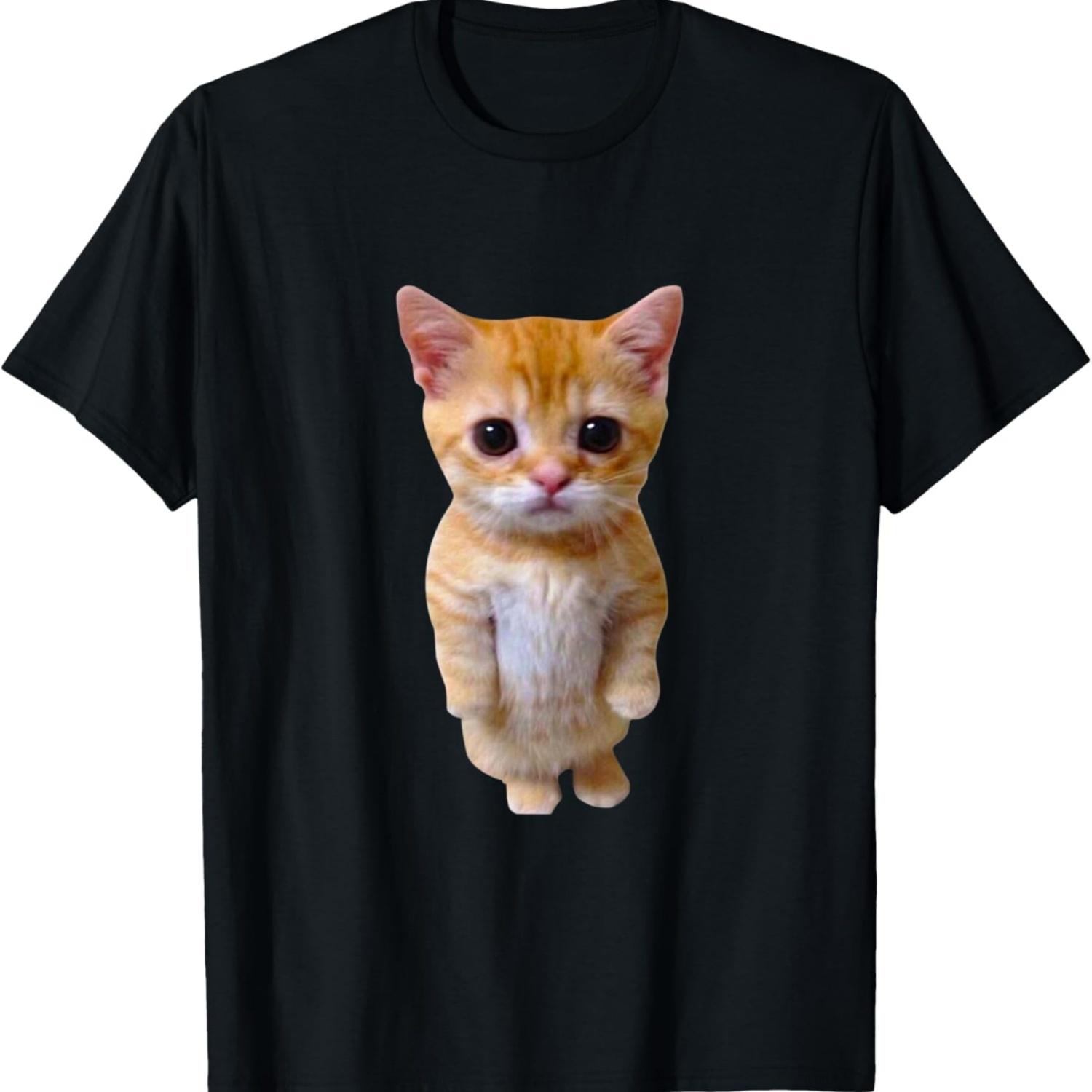 I Heart El Gato Cat Funny Meme Sad Crying Cat T-Shirt S