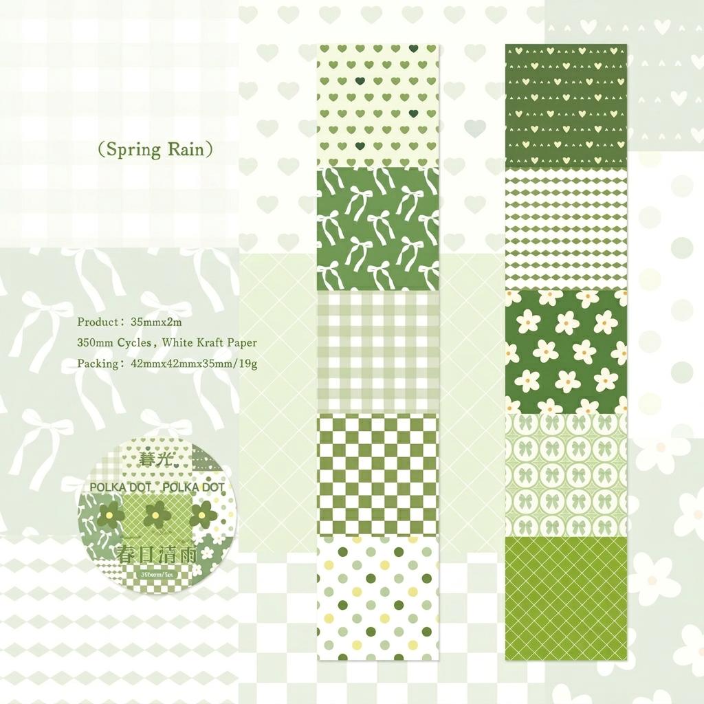 Journal Scrapbooking Tape Clear Printing White Kraft Paper Tape Diy Embellishments Good Adhesion Vintage Washi Tape For Diy