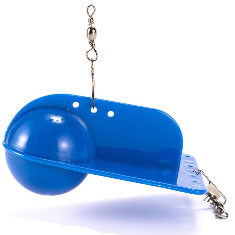 Blue Plastic Shell Diving Board Boat Fishing Deep Sea Fishing Round Belly Sea Trawling Diving Board Wholesale