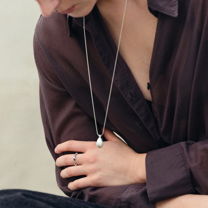 Another Layer Rough Wave Ring (silver925)