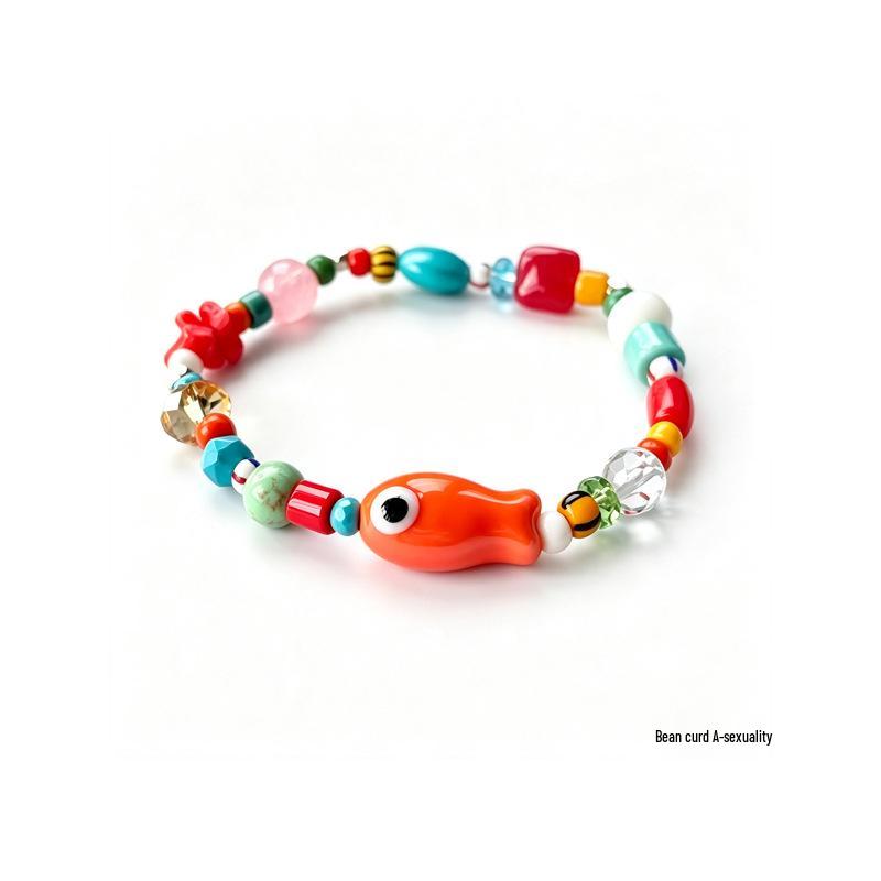 Bohemian Beaded Fish Bracelet Set for Women - Stylish Everyday Accessory
