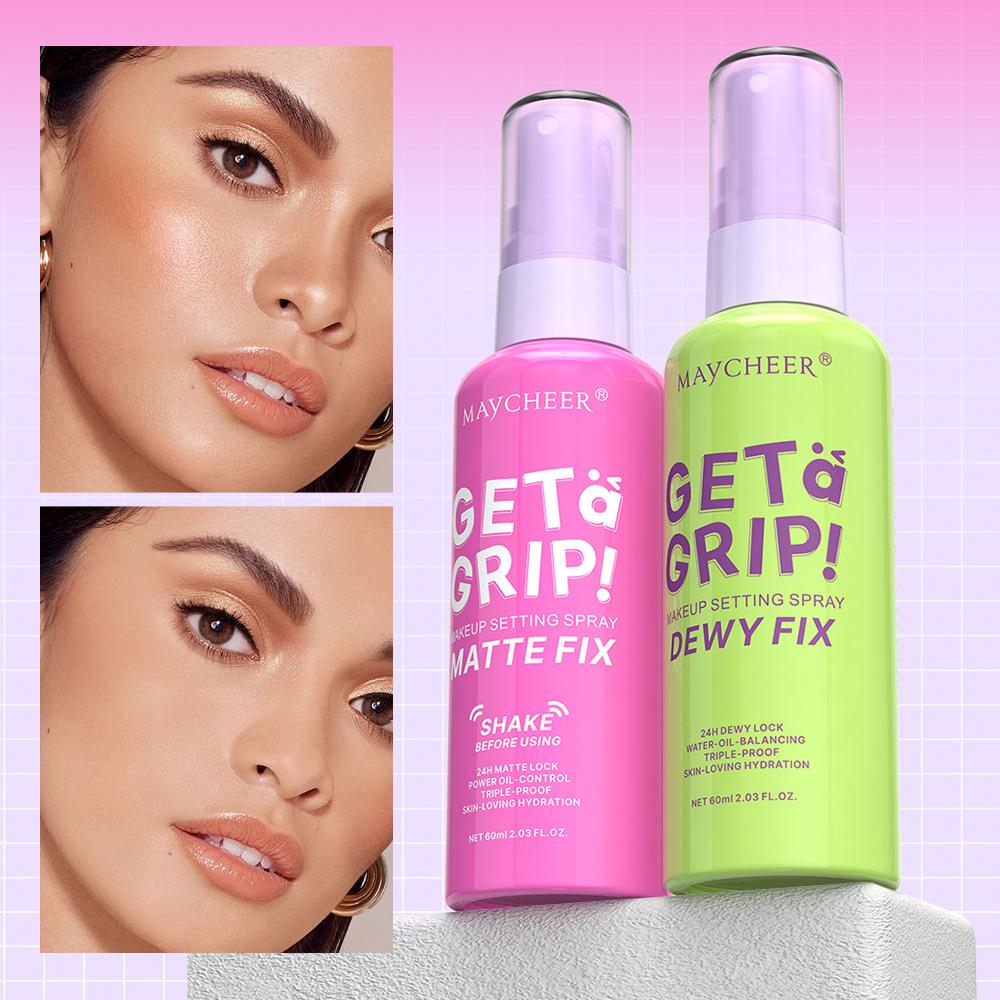 Makeup Setting Spray Long Lasting Makeup Moisturizing Facial Liquid Matte Non-Sticky Finish Setting Spray Oil Control Cosmetics