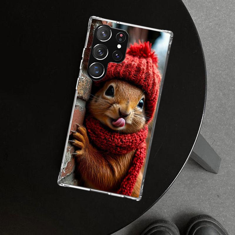 Animal Squirrel Phone Case Cover for Samsung Galaxy S26 S25 Edge S24 S23 Ultra S22 Plus S21 FE S20 + Art Customized Fundas Galax