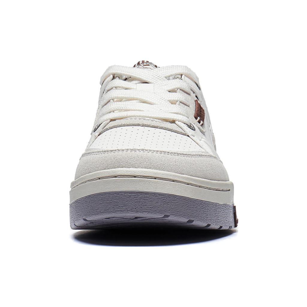 New LiNing Journey 1.5 Anti Slip Wear Resistant Low Top Skateboard Shoes Men's White Gray Umber AGCT265-4
