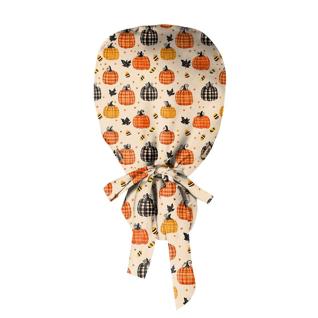 Women's Casual Halloween Printed Work for Ponytail , Shower and Hair Wrap