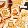 Custard Yellow Little Bear Portable Message Pocket Notebook - High-Value Cartoon Stationery Gift