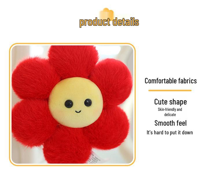 New Cute Gummy Flower Sunflower Pendant - Sweet Portable Style Women's Bag Charm