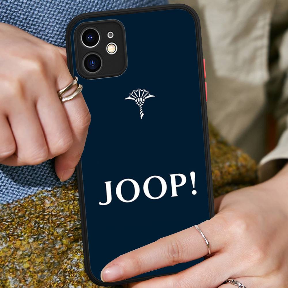 Luxury Fashion J-Joop For IPhone 15 16 Pro Max 11 12 13 14 XS XR X Plus 16E Matte Translucent Phone Cover